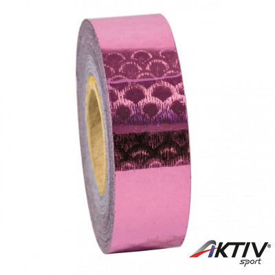 Dekorációs szalag tornakarikára Amaya 14 m hal pikkely rózsaszín