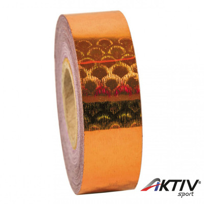 Dekorációs szalag tornakarikára Amaya 14 m hal pikkely narancs