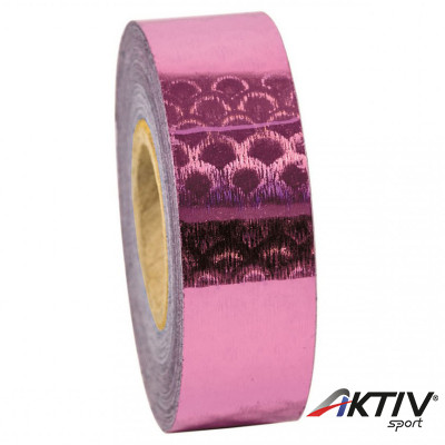 Dekorációs szalag tornakarikára Amaya 14 m hal pikkely fukszia