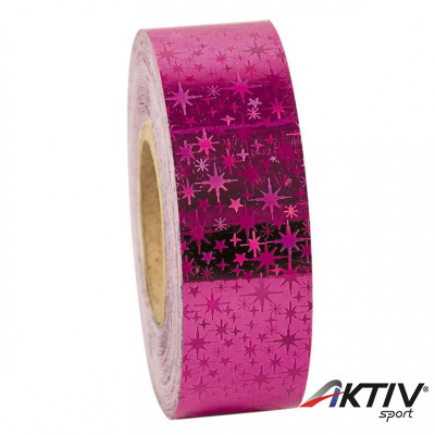 Dekorációs szalag tornakarikára Amaya 14 m csillag fukszia