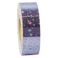 Dekorációs szalag tornakarikára Amaya 14 m csillag világos lila Sportszer Amaya