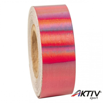 Dekorációs szalag tornakarikára Amaya 14 m szivárvány piros