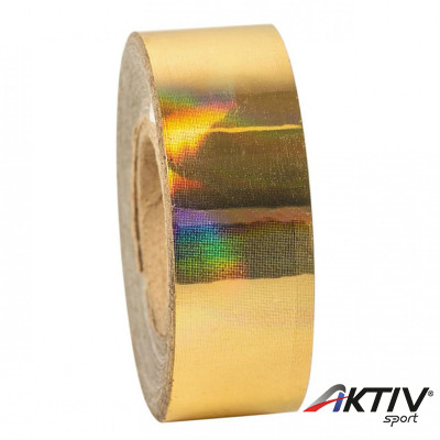 Dekorációs szalag tornakarikára Amaya 14 m szivárvány arany