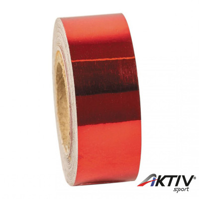 Dekorációs szalag tornakarikára Amaya 14 m tükröződő piros