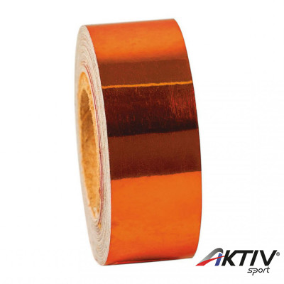 Dekorációs szalag tornakarikára Amaya 14 m tükröződő narancs