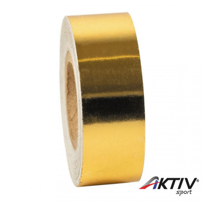 Dekorációs szalag tornakarikára Amaya 14 m tükröződő arany