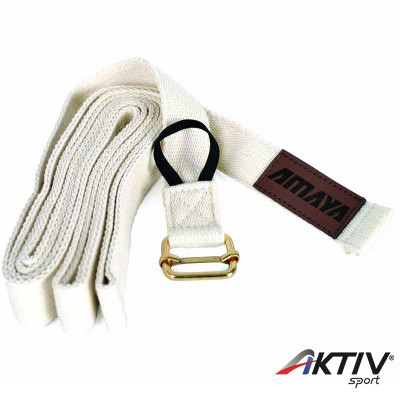 Jóga heveder Amaya fehér 244x2,5 cm