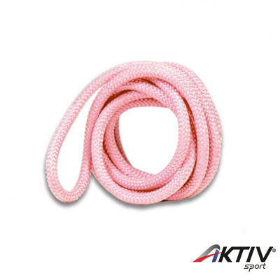 Ritmikus gimnasztikai kötél Amaya 3 m világos rózsaszín