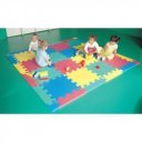 Puzzle szőnyeg Amaya 50x50x2 cm sárga