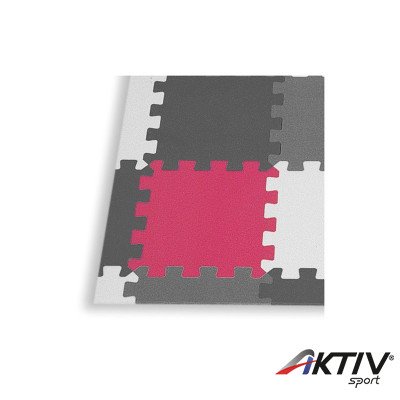 Puzzle szőnyeg Amaya 50x50x2 cm piros