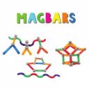 Építő játék mágneses Amaya 60 db-os szett