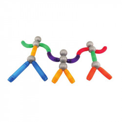 Építő játék mágneses Amaya 60 db-os szett