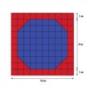 Tatami szőnyeg háromszög Amaya 100x100x4 cm