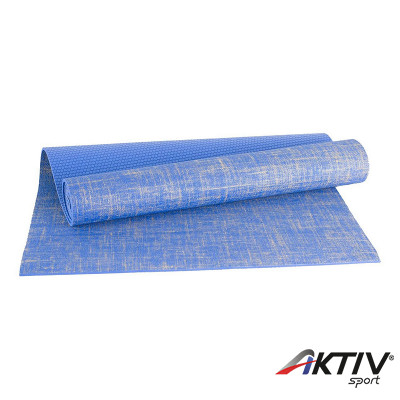 Jóga szőnyeg Amaya juta 183x61x0,6 cm sötét kék