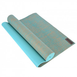 Jóga szőnyeg Amaya juta 183x61x0,6 cm türkiz