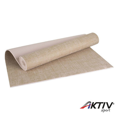Jóga szőnyeg Amaya juta 183x61x0,6 cm natúr