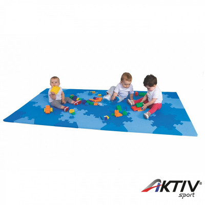 Puzzle szőnyeg Amaya 220x120x2 cm kék