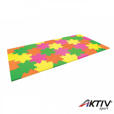 Puzzle szőnyeg Amaya 220x120x2 cm narancs-sárga-zöld-rózsaszín