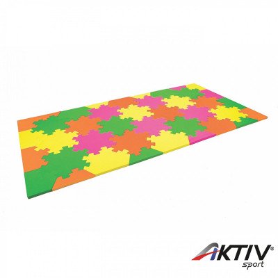 Puzzle szőnyeg Amaya 220x120x2 cm narancs-sárga-zöld-rózsaszín