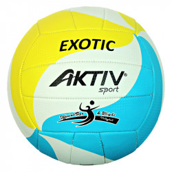 Röplabda Aktivsport EXOTIC fehér-kék-sárga méret: 5 Gyereknap Aktivsport