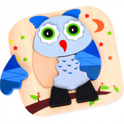 Bagoly fa 9 darabos puzzle Játék Regio