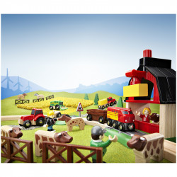 BRIO Farm vonat szett