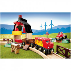 BRIO Farm vonat szett