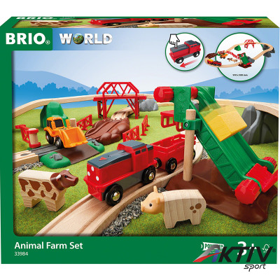 BRIO vonat farm készlet