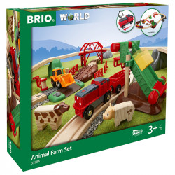 BRIO vonat farm készlet