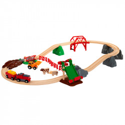 BRIO vonat farm készlet