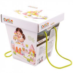Cubika Fa építőkocka lányoknak 54 darabos készlet Játék Cubika