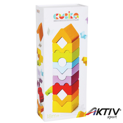 Cubika Fa toronyépítő 12 db-os