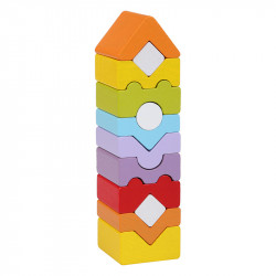 Cubika Fa toronyépítő 12 db-os