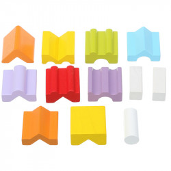 Cubika Fa toronyépítő 12 db-os