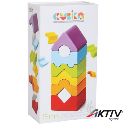 Cubika Fa toronyépítő 8 db-os