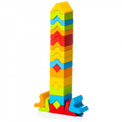 Cubika Fa toronyépítő szett 5 db-os