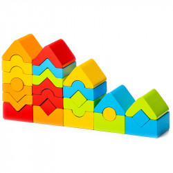 Cubika Fa toronyépítő szett 5 db-os