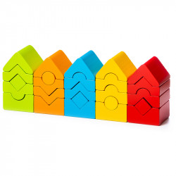 Cubika Fa toronyépítő szett 5 db-os