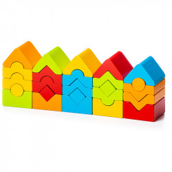 Cubika Fa toronyépítő szett 5 db-os