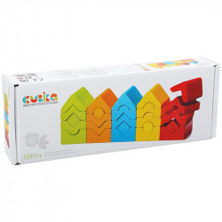 Cubika Fa toronyépítő szett 5 db-os Játék Cubika