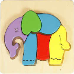 Elefánt fa 6 darabos puzzle Játék Regio