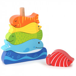 Fa halas toronyépítő készlet Játék Regio