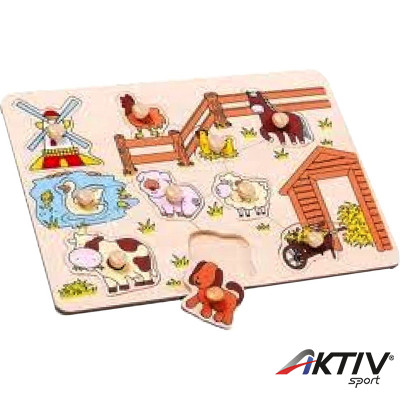 Tanya 10 darabos fa puzzle