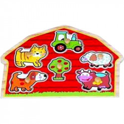 Farm 6 darabos fa puzzle Játék Regio
