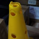 Sérült labdarúgó bója Aktivsport 30 cm sárga