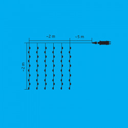 Fényfüggöny iSparkle RGB micro LED 2x2 m