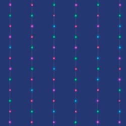 Fényfüggöny iSparkle RGB micro LED 2x2 m Karácsonyi dekoráció home by somogyi