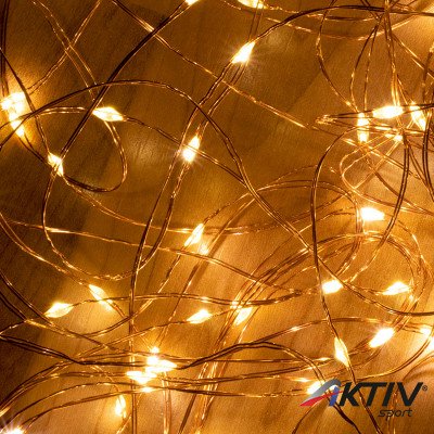 Fényfüzérköteg micro LED 2,4 m 150 db melegfehér