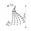 Fényfüzérköteg micro LED 2,4 m 150 db melegfehér