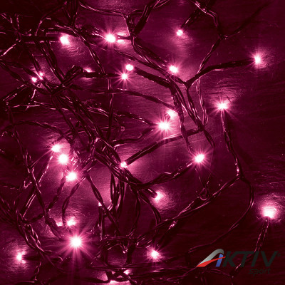 Fényfüzér LED 8 m rózsaszín